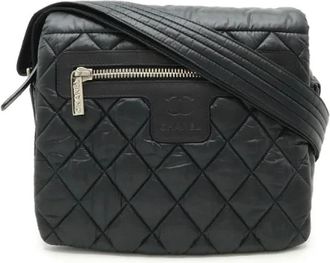 Chanel Pre-owned Leather crossbody-bags - Dames - Vintage Schoudertas - Zwart - ONE Size - Leer - Vintage