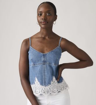 Levi's 90S Denim Cami - Womens - XS - Blue
