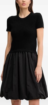 DKNY crew-nec short-sleeve midi dress - Nero