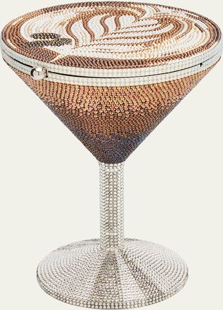Judith Leiber Martini Crystal Cocktail Clutch Bag