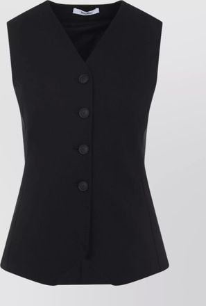 Max Mara fornovo sleeveless v-neck tailored gilet