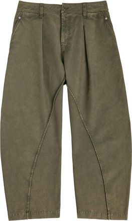 J.W.Anderson Twisted Seam Cotton Trousers - Olive - 32 (W32 / M)