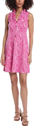 Tyler B&ouml;e Tyler B&ouml;e Emily Button Ruffle Jacquard Mini Dress