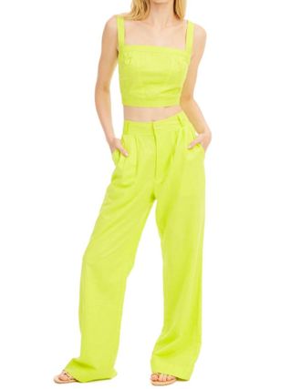 Allison New York Audrey Pants In Lime