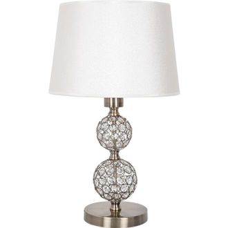 Fabrilamp Sobremesa Kegan 1xe27 Al.48xd.30cm Cuero/blanco
