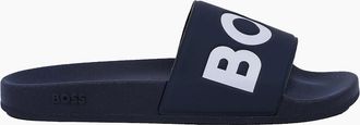 HUGO BOSS Mens BOSS BLACK ARYEH SLIDER DARK BLUE - Navy - Size: 10