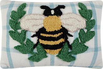 Peking Handicraft Bee Wreath Hook Pillow