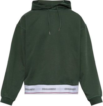 Dsquared2 Hoodies & sweatvesten, Heren, Groen, 2Xl, Katoen, The Hoodie