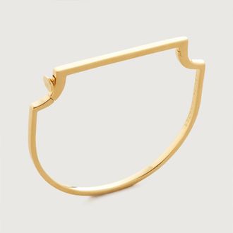 Monica Vinader Gold Signature Slim Bangle