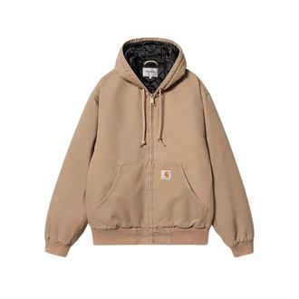 Carhartt Work in Progress Jassen, Heren, Beige, S, Katoen, Biologische Canvasjas in Beige