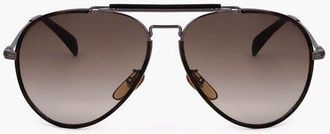David Beckham Aviator Sunglasses with Gradient Lenses size Unica