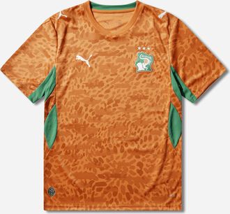 Puma Men s C&ocirc;te d Ivoire 2026 Home Jersey Rickie Orange / Sport Green