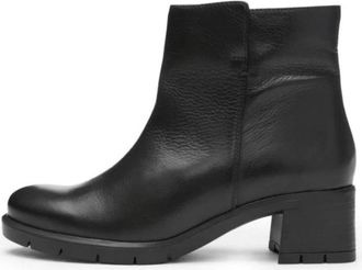 Ara Prag Enkellaarsjes - Dames - Laarzen met Hak - Zwart - 37 EU - Leer - Schoenen