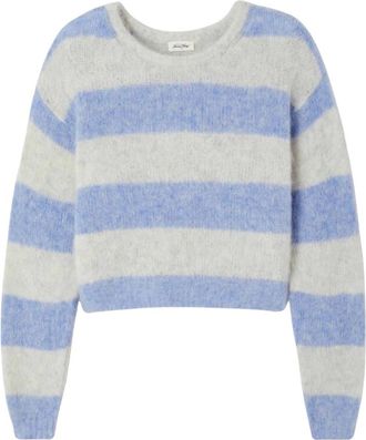 American Vintage Pull Ample ML COL Rond - Dames - Truien - Veelkleurig - Maat: M Acryl