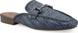 White Mountain Bobbin Bit Mule in Blue Smooth at Nordstrom Rack, Size 7.5