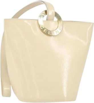 Celine Pre-owned Bucket Bags, female, Beige, Size: ONE SIZE Pre-owned Vintage Shoulder Bag