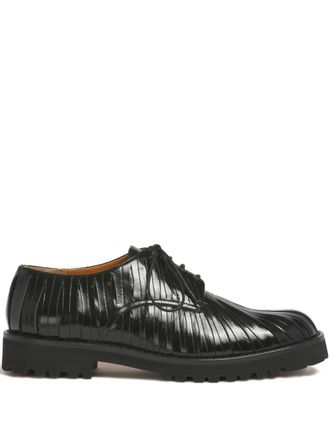 Marni cut-and-sewn oxford shoes - Nero