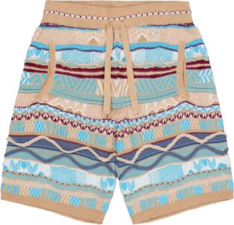 Laneus Shorts con effetto jacquard - Toni neutri