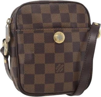 Louis Vuitton Pre-owned Cross Body Bags, female, Brown, Size: ONE SIZE Pre-owned Vintage Damier Ebene Shoulder Bag