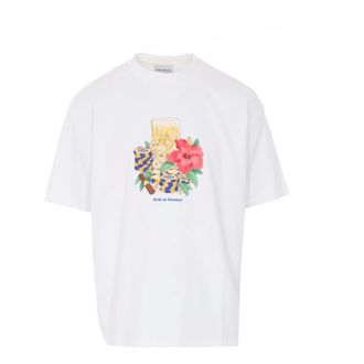 Dr&ocirc;le de Monsieur T-Shirts, male, White, Size: L Hibiscus Club T-shirt