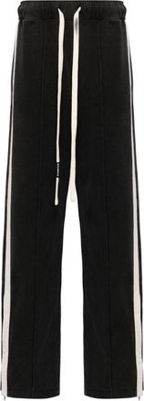 Nahmias side-stripe appliqu&eacute; jogger trousers - men - Cotton - L - Black