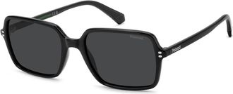 Polaroid Zwart/Grijs Gepolariseerde Zonnebril - Heren - Zonnebrillen - Zwart - 56 MM - Accessoires