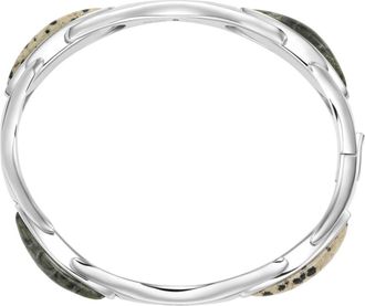 Diesel Stainless Steel Bangle Bracelet - Bracelets - Unisex - Silver