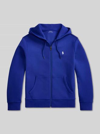 Polo Ralph Lauren Regular Fit Sweatjacke aus Baumwoll-Mix in Royal, Gr&ouml;&szlig;e XXL