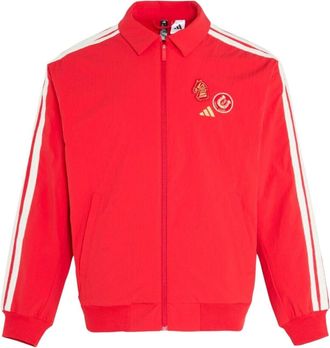 adidas CNY 3 Stripes Reversible Woven Jacket Better Scarlet KE4059