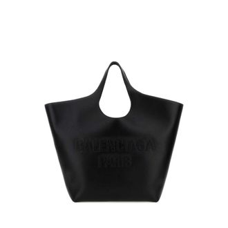 Balenciaga Black Leather Large Mary-kate Shopping Bag