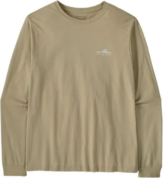 Patagonia L/S Fitz Roy Foothills T-Shirt Longsleeve f&uuml;r Herren | beige