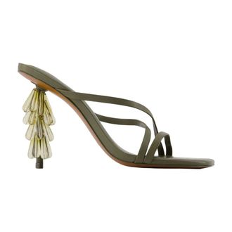 Cult Gaia Sage Pumps - female - Cult Gaia - Heeled Mules - Green - 3 UK - Shoes