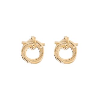 Ferragamo Gancini Oorbellen - Dames - Oorbellen - Geel - ONE Size - Accessoires