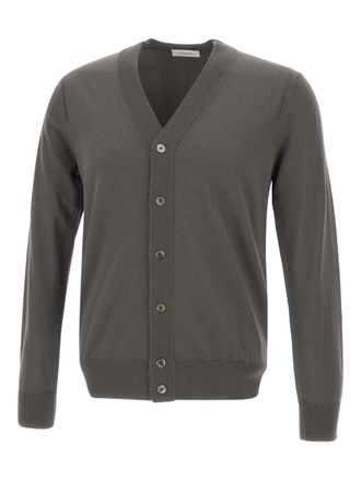 Paolo Pecora V-neck button-up cardigan - Grijs