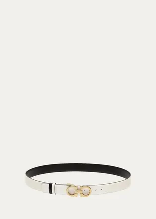 Ferragamo Reversible Leather Gancini Belt