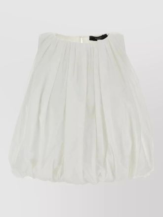 Max Mara cotton angel skirt bubble hem pleated