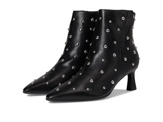 Naturalizer Deesha Bootie Womens Boots Black Stud : 7.5 M (B), Leather/Suede