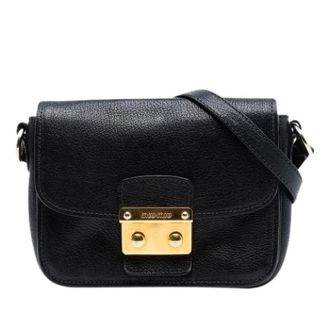 Miu Miu Pre-owned Cross Body Bags, female, Black, Size: ONE SIZE Pre-owned Crossbody Bag