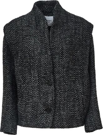 Isabel Marant Collarless Tailored Jacket - Dames - Blazers - Grijs - 3XS - Wol - Jassen