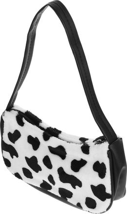 Kesyoo Cow Print Faux Underarm Shoulder Bag for Women, Single-Shoulder Outdoor Fashion Pouch with Handle, Stylish Shopping and Casual Handbag