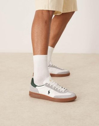 Polo Ralph Lauren Sneakers grigie, verdi e bianche-Grigio