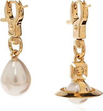 Vivienne Westwood Earrings, female, Yellow, Size: ONE SIZE Claude Small Earrings