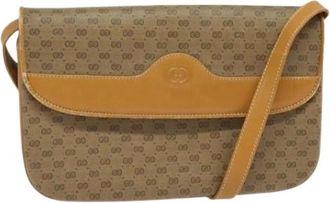 Gucci Pre-owned Canvas gucci-bags - Dames - Vintage Schoudertas - Beige - ONE Size - Vintage