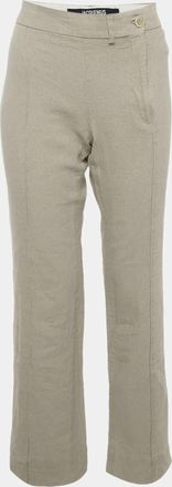 Jacquemus Le Splash Beige Linen Fresa Tailored Trousers