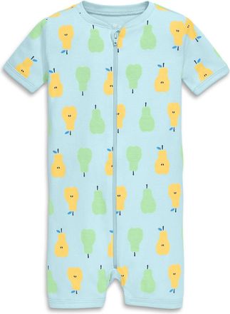 primary Baby Organic Zip Shortie in Saltwater Pears at Nordstrom, Size 12-18M