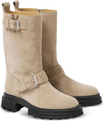 Hogan Biker boots met gesp - Beige