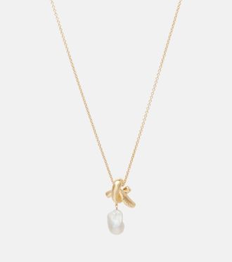 Givenchy Chain Link pearl pendant necklace