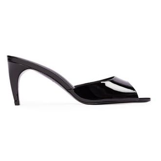 Black Suede Studio Jazz 70 Mule in Black Patent Leather at Nordstrom, Size 36.5