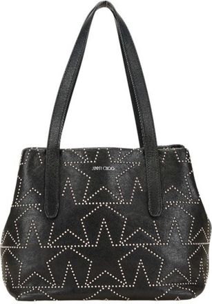 Jimmy Choo London Leather Handbag Tote Bag (Pre-Owned)