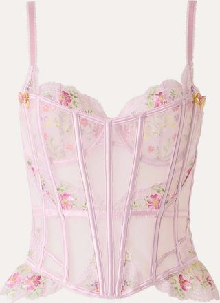Lounge Elodie Corset Set - Pink - The Perfect Valentines Gift For Her